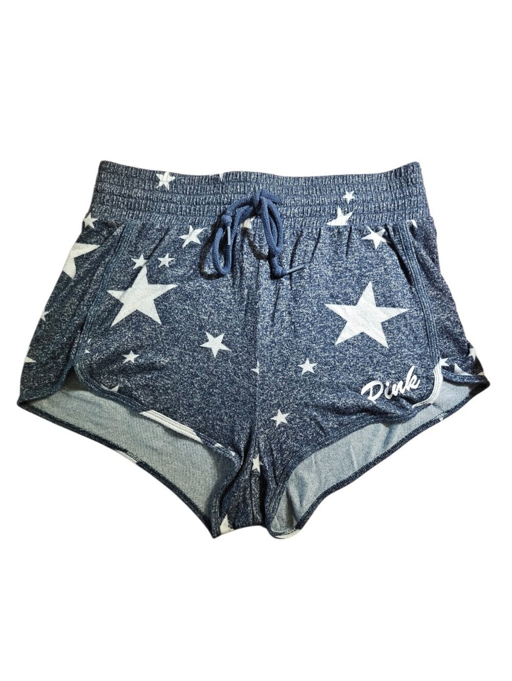 Victoria's Secret PINK LG Stars Above Blue/White Drawstring Shorts